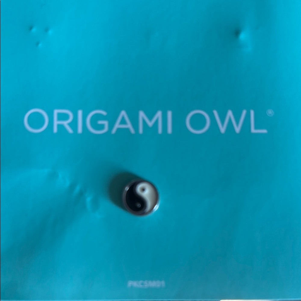 Origami Owl Black and White Yin Yang Charm
